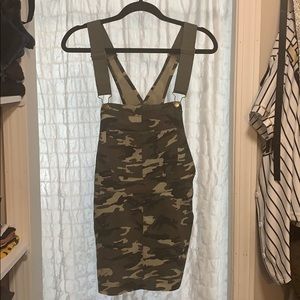 Camo overall dress